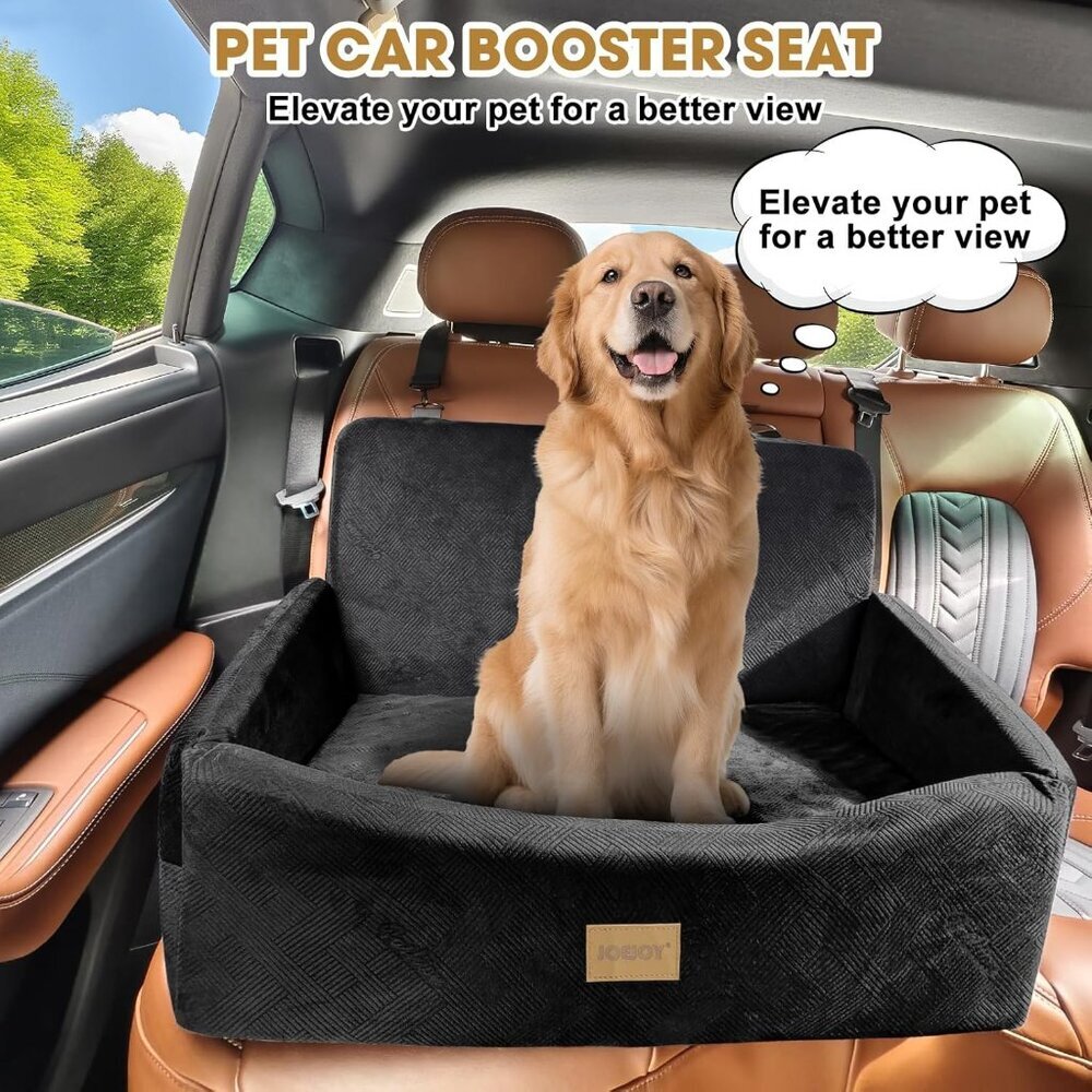 JOEJOY Dog Car Seat for Large Medium Sized Dogs Under 55 lbs